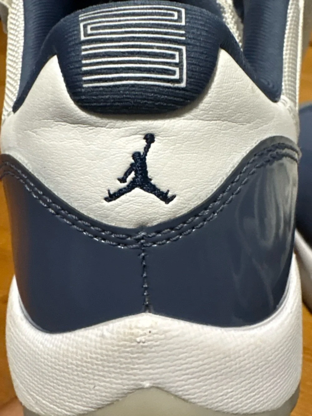 Jordan Low-Top Sneakers in White and Blue-Gray